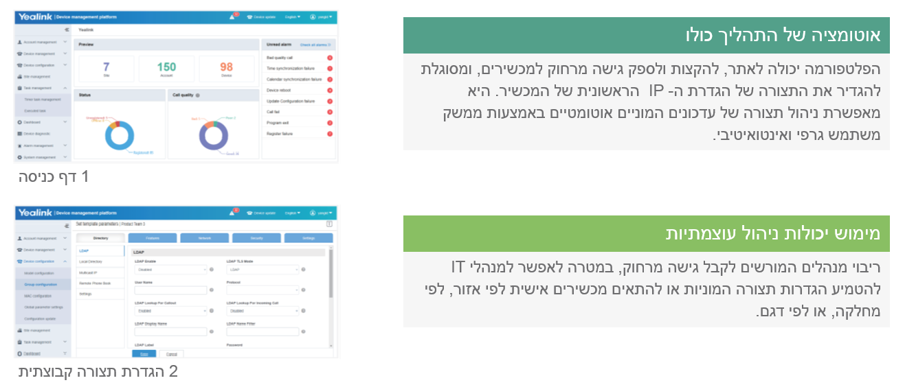 YDMP תוכנה לניהול התקנים